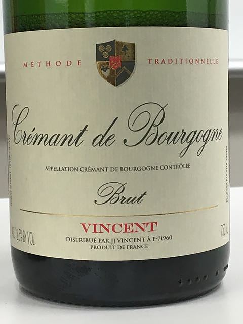 J.J. Vincent Crémant de Bourgogne Brut(ジャン・ジャック・ヴァンサン クレマン・ド・ブルゴーニュ ブリュット)