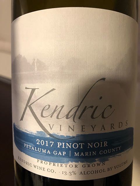 Kendric Vineyards Petaluma Gap Marin County Pinot Noir