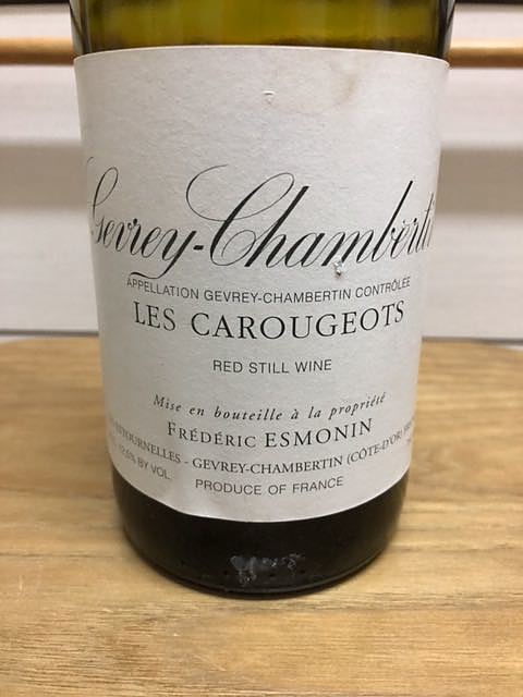 Frédéric Esmonin Gevrey Chambertin Les Carougeots
