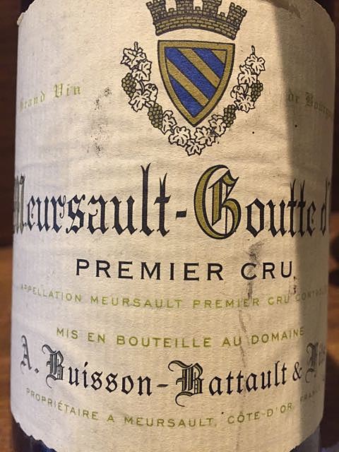 Dom. Buisson Battault Meursault Goutte d'Or 1er Cru