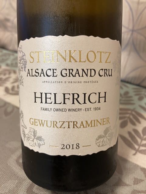 Helfrich Gewürztraminer Grand Cru Steinklotz