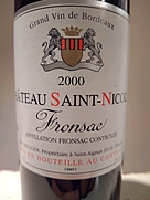Ch. Saint Nicolas Fronsac
