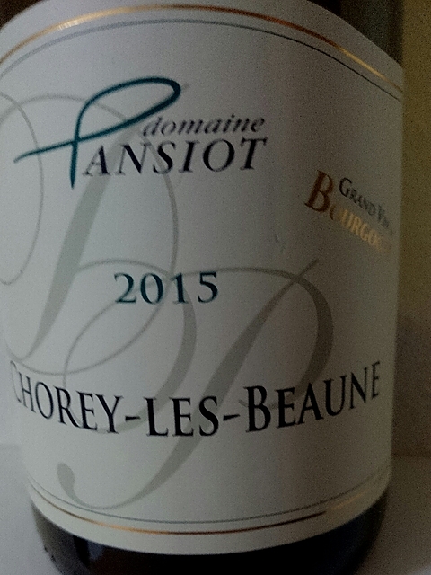 Dom. Pansiot Chorey Les Beaune Blanc