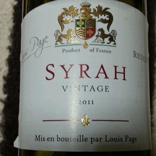 Louis Page Syrah Reserve(ルイ・パージュ シラー レゼルヴ)