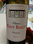 Ch. Haut Ballet Fronsac(2011)