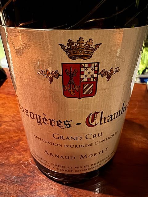 Arnaud Mortet Mazoyères Chambertin Grand Cru(アルノー・モルテ マゾワイエール・シャンベルタン グラン・クリュ)