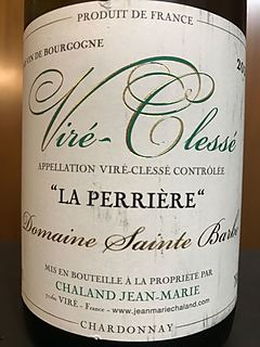 Dom. Sainte Barbe Viré Clessé La Perrière