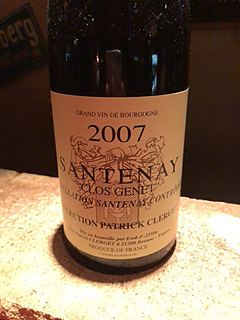 Patrick Clerget Santenay Clos Genet