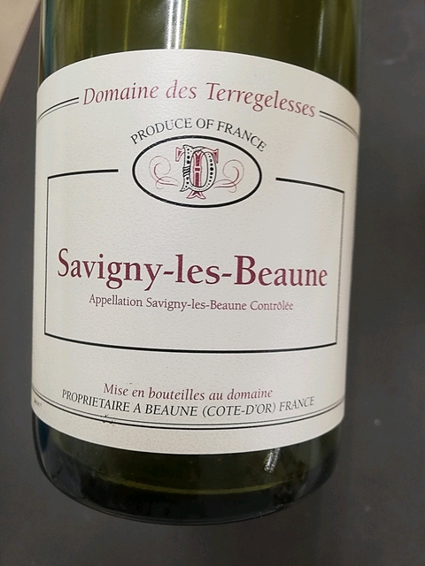 Dom. des Terregelesses Savigny lès Beaune(ドメーヌ・デ・テールジュレス サヴィニー・レ・ボーヌ)