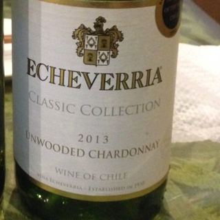 Echeverria Classic Collection Unwooded Chardonnay