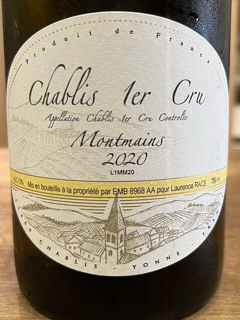 Laurence Race Chablis 1er Cru Montmains(ローランス・ラース シャブリ プルミエ・クリュ モンマン)