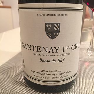 Baron du Bief Santenay 1er Cru(バロン・デュ・ビエフ サントネー プルミエ・クリュ)