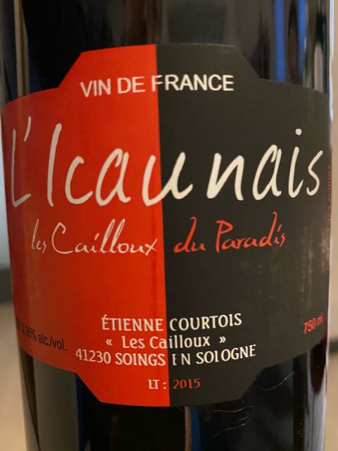 star　レ・カイユ・デュ・パラディ　ピノ2016　ブラン2017 Les Cailloux du Paradis L'Icaunais(レ・カイユ デュ・パラディ