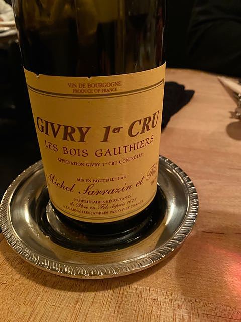 Michel Sarrazin Givry 1er Cru Les Bois Gauthiers