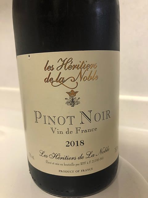 Les Héritiers de La Noble Pinot Noir