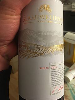 Blaauwklippen Shiraz(ブラーウクリッペン シラーズ)