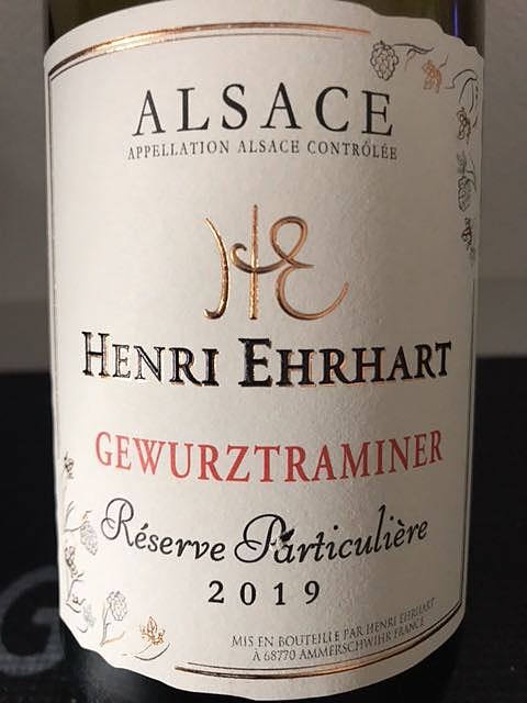 Henri Ehrhart Gewürztraminer Réserve Particulière(アンリ・エーラール ゲヴュルツトラミネル レゼルヴ・パルティキュリエール)