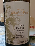 Weingut Dick Kaub Deidesheimer Herrgottsacker Riesling Kabinett trocken(2019)