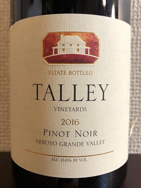 Talley Vineyards Estate Pinot Noir Arroyo Grande Valley(タリー・ヴィンヤーズ エステート ピノ・ノワール アロヨ・グランデ・ヴァレー)