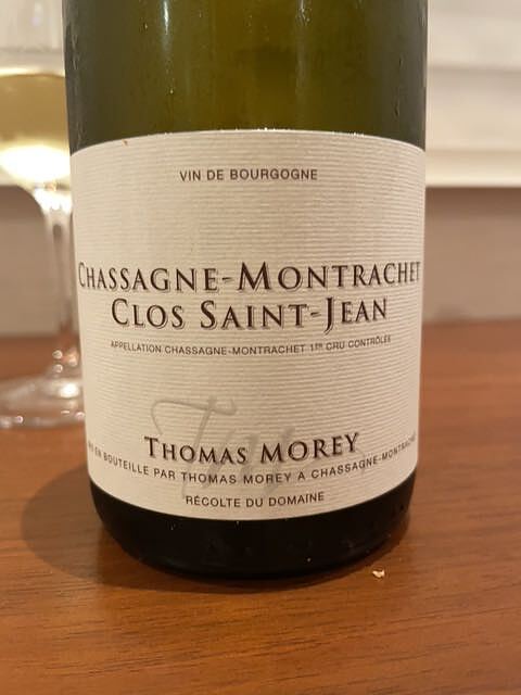 Thomas Morey Chassagne Montrachet Clos Saint Jean 1er Cru(トマ・モレ シャサーニュ・モンラッシェ クロ・サン・ジャン プルミエ・クリュ)