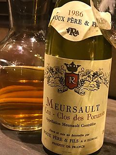 Roux Père & Fils Meursault 1er Cru Clos des Poruzots(ルー・ペール・エ・フィス ムルソー・プルミエ・クリュ レ・ポリュゾ)