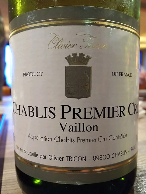 Olivier Tricon Chablis 1er Cru Vaillons