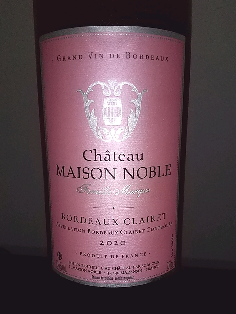 Ch. Maison Noble Bordeaux Clairet(シャトー・メゾン・ノーブル ボルドー・クレレ)