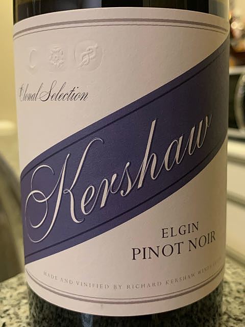 Kershaw Clonal Selection Elgin Pinot Noir