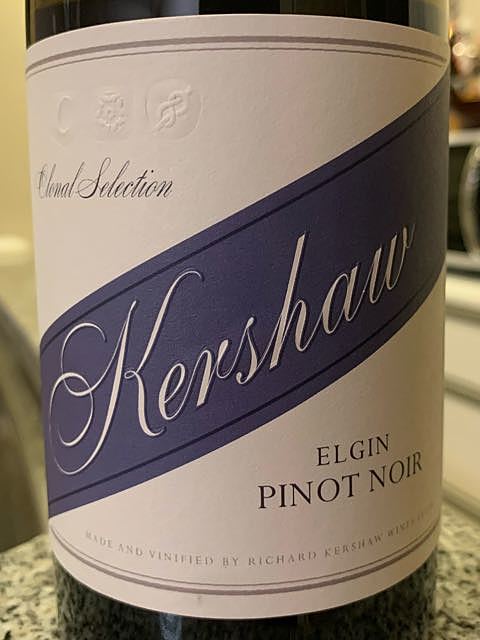 Kershaw Clonal Selection Elgin Pinot Noir(カーショウ エルギン クローナル・セレクション ピノ・ノワール)