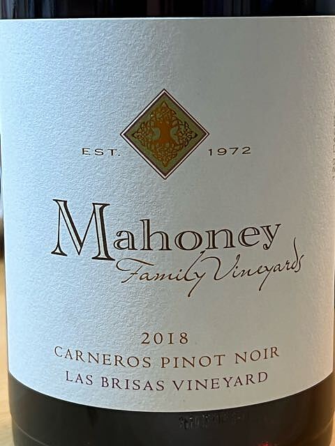 Mahoney Vineyards Pinot Noir Las Brisas Vineyard(マホニー・ヴィンヤーズ ピノ・ノワール ラス・ブリサス・ヴィンヤード)