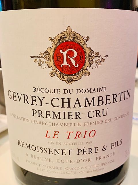 Remoissenet Père et Fils Gevrey Chambertin 1er Cru Le Trio(ルモワスネ・ペール・エ・フィス ジュヴレ・シャンベルタン プルミエ・クリュ レ・トリオ)