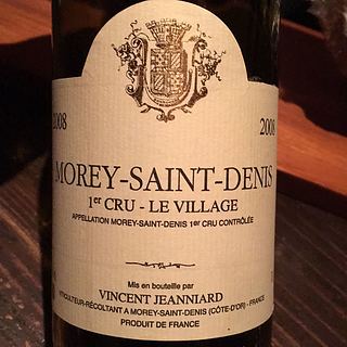 Vincent Jeanniard Morey Saint Denis 1er Cru Le Village(ヴァンサン・ジャニアール モレ・サン・ドニ プルミエ・クリュ ル・ヴィラージュ)
