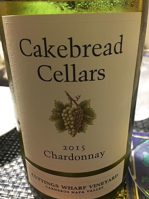 Cakebread Cellars Chardonnay Cuttings Wharf Vineyards 2015