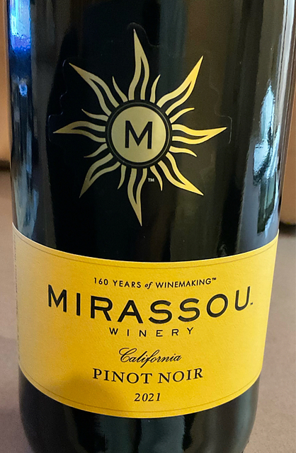 Mirassou Pinot Noir(ミラソー ピノ・ノワール)