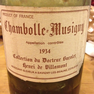 Collection du Docteur Barolet Chambolle Musigny(コレクション・デュ・ドクター・バロレ シャンボール・ミュジニー)