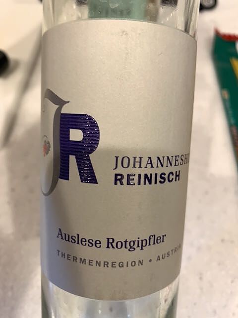 Johanneshof Reinisch Auslese Rotgipfler(ヨハネスホフ・ライニッシュ アウスレーゼ ロードギプフラー)