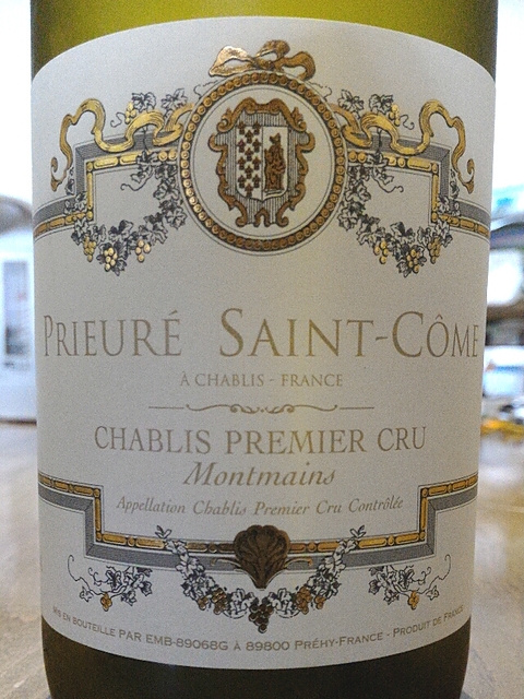 Prieuré Saint Côme Chablis 1er Cru Montmains(プリューレ・ サン・コム シャブリ プルミエ・クリュ モンマン)