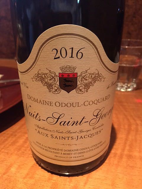 Dom. Odoul Coquard Nuits Saint Georges Aux Saints Jacques
