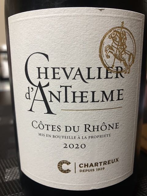 Chartreux Chevalier d'Anthelme Côtes du Rhône Rouge