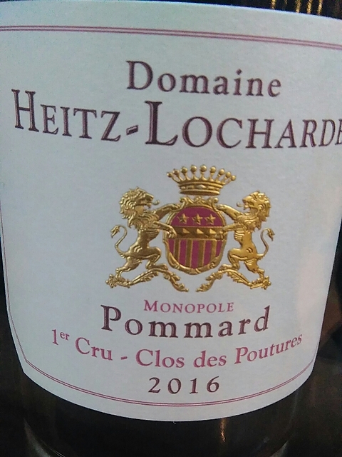 Dom. Heitz Lochardet Pommard 1er Cru Clos des Poutures Monopole(ドメーヌ・ハイツ・ロシャルデ ポマール プルミエ・クリュ クロ・デ・プテュール モノポール)