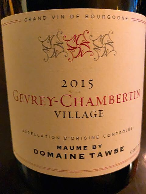 Maume by Dom. Tawse Gevrey Chambertin Village