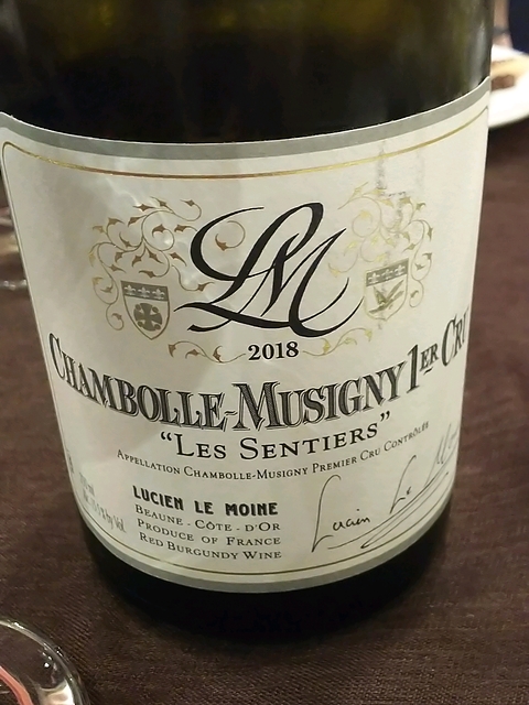 Lucien Le Moine Chambolle Musigny 1er Cru Les Sentiers(ルシアン・ル・モワンヌ シャンボール・ミュジニー プルミエ・クリュ レ・サンティエ)