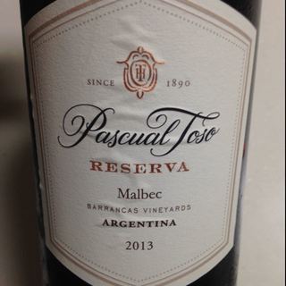 Pascual Toso Reserva Malbec(パスカル・トソ レゼルヴァ マルベック)
