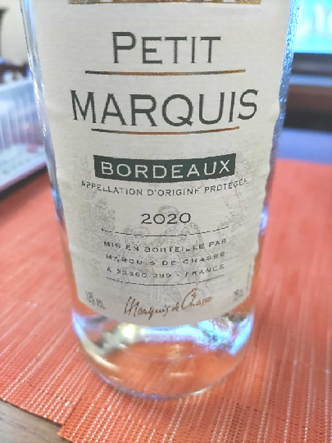 Petit Marquis Bordeaux Blanc(プティ・マルキ ボルドー ブラン)