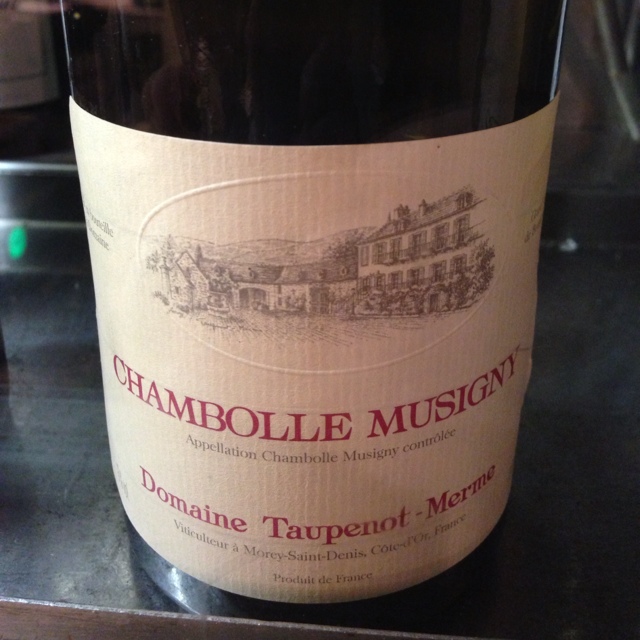 Dom. Taupenot Merme Chambolle Musigny(ドメーヌ・トープノ