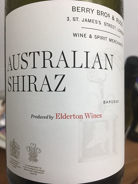 Berrys' Own Selection Australian Shiraz (Elderton Wines)(ベリーズ・オウン・セレクション オーストラリアン シラーズ)