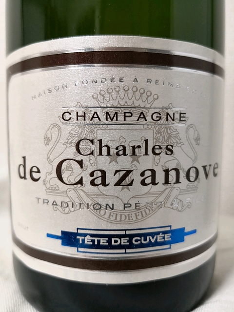 Charles de Cazanove Tradition Père & Fils Brut (Tête de Cuvée)(シャルル・ド・カザノーヴ トラディション・ペール・エ・フィス ブリュット ナチュール ブリュット)