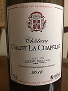 Ch. Galot La Chapelle