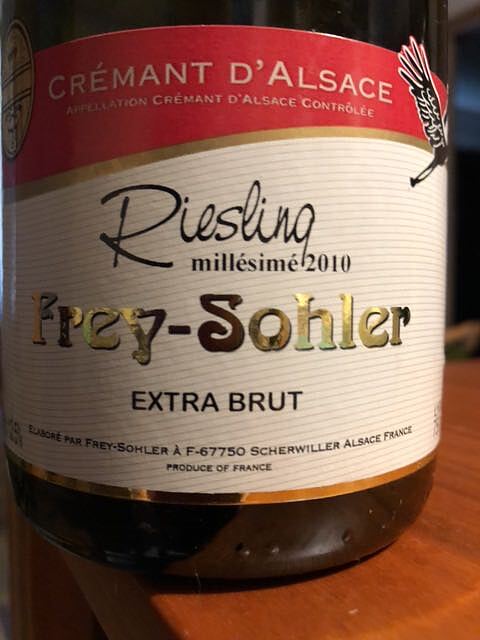 Frey Sohler Crémant d'Alsace Riesling Millésime Extra Brut