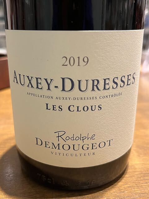 Rodolphe Demougeot Auxey Duresses Les Clous(ロドルフ・ドゥモルジョ オーセイ・デュレス レ・クル)